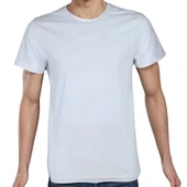 Splash Animal T-shirt %100 Pamuklu Beyaz Penye Basic Erkek Tişört thumbnail 6