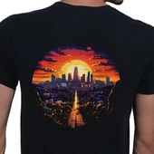 City T-shirt %100 Pamuklu Siyah Penye Basic Erkek Tişört thumbnail 1