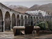 Köprü ve Lokomotif Manzaralı Duvar Kağıdı thumbnail 4