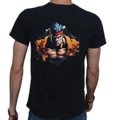 Splash Fight T-shirt %100 Pamuklu Siyah Penye Basic Erkek Tişört thumbnail 2