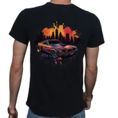 Splash Car T-shirt %100 Pamuklu Siyah Penye Basic Erkek Tişört thumbnail 2
