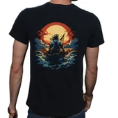 Sailor T-shirt %100 Pamuklu Siyah Penye Basic Erkek Tişört thumbnail 3