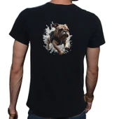 Bulldog T-shirt %100 Pamuklu Siyah Penye Basic Erkek Tişört thumbnail 2