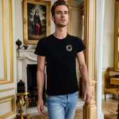 Bulldog T-shirt %100 Pamuklu Siyah Penye Basic Erkek Tişört thumbnail 5