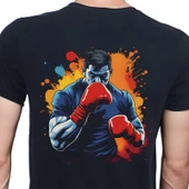 Splash Sport T-shirt %100 Pamuklu Siyah Penye Basic Erkek Tişört thumbnail 1