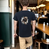 Bulldog T-shirt %100 Pamuklu Siyah Penye Basic Erkek Tişört thumbnail 3