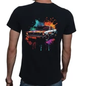 Splash Car T-shirt %100 Pamuklu Siyah Penye Basic Erkek Tişört thumbnail 3