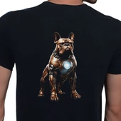Bulldog T-shirt %100 Pamuklu Siyah Penye Basic Erkek Tişört thumbnail 1