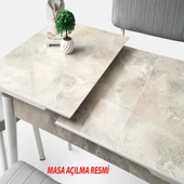 Kelebek Tekno Kenar Mdf H.G Açılır Masa 4 Adet Siesta Sandalye Takım - 10