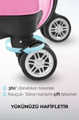 Polo&Sky Spring Model Pembe Renk Orta Boy Valiz Bavul - 4