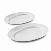 GÜRAL PORSELEN Monet 2 Parça 30 Cm Kayık Tabak - 1