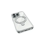 Apple iPhone 16 Pro Max Kılıf Magsafe Şarj Özellikli Raptic Air Stand Serisi Buzlu Transparan Tasarımlı Standlı Kapak - 6