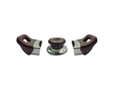 Tencere Tava Yan Kulp ve Kapak Kulpu Bordo Vişne 1 Set - 1