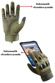Single Sword Taktik Dokunmatik Parmak Uçlu Eldiven - 8