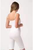 Beyaz Kadın Paçalı Boy Dikişsiz Korse - 750 thumbnail 1