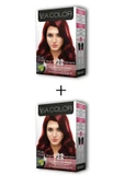 2X2 Tüp Krem Saç Boyası Seti Amazon Kızılı No:55.46 - 1