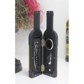Periboia Şişe Tirbuşon Seti Küçük Boy Siyah Renk - 1