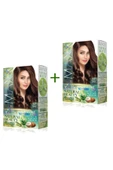 2 Paket Natural Beauty Amonyaksız Saç Boyası 7.7 Karamel Kahve - 1