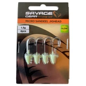 Savage Gear LRF Micro Sandeel Jighead Glow Zoka (4'lü Paket) thumbnail 2