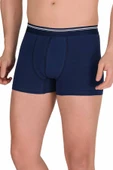 Likralı Erkek Büyük Beden Boxer Şort Lacivert 1097B - 1