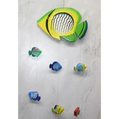 Periboia Ahşap Balıklı Rüzgar Çanı - 1