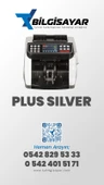 Plus Silver TL / EURO Kağıt Para Sayma Makinesi - Gri / Siyah Renk - 1