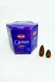 10 Adet Geri Akış Backflow Şelale Tütsü Konisi Tütsü Back Opium Çiçeği Kokulu - 1