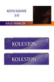 2 Adet Single Tüp Boya Saç Boyası Koyu Kahve 3/0 - 1