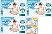 Molfix Premium Bebek Bezi Beden:5 (11-18KG) Junior 126 Adet Fırsat Pk + 6 Adet Islak Mendil - 1