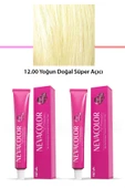 2 li Set Premium 12.00 Yoğun Doğal Süper Açıcı - Kalıcı Krem Saç Boyası 2 X 50 g Tüp - 1