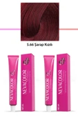 2 li Set Premium 5.66 Şarap Kızılı - Kalıcı Krem Saç Boyası 2 X 50 g Tüp - 1