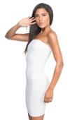 Beyaz Emay 5065 Straplez Elbise Korse - 5