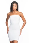 Beyaz Emay 5065 Straplez Elbise Korse - 2