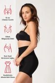 Siyah Emay 2816 Yüksek Bel Boxer Lazer Korse thumbnail 6
