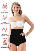 Siyah Emay 2813 Yüksek Bel Slip Lazer Korse thumbnail 11
