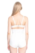 Beyaz Emay 2886 Yüksek Bel Tül Slip Lazer Korse - 4