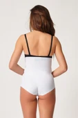 Beyaz Emay 2932 Double Karın Agraf Destekli Slip Lazer Korse - 4
