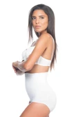 Beyaz Emay 2057 Yüksek Bel Masajlı Slip Korse thumbnail 4