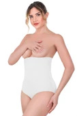 Beyaz Emay 2080 Yüksek Bel Çıtçıtlı Slip Korse thumbnail 2