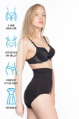 Siyah Emay 7024 İnce Yüksek Bel Slip Korse thumbnail 7