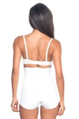 Beyaz Emay 2824 Yüksek Bel Balen Agraflı Slip Lazer Korse thumbnail 4