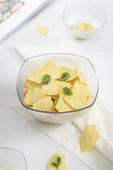 Akrilik Barok Şeffaf Orta Boy Kare Meyve & Salata Kasesi & Karıştırma Kabı / 1,5 Lt  (CAM DEĞİLDİR) - 1