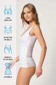 Beyaz Emay 2938 Sırtı Tül Karyokalı Destekli Atlet Korse thumbnail 7