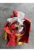 Düş Balonu kirmizi Gül Hediyelik Kutulu Özel Gün Buketi Sevgililer Günü thumbnail 2