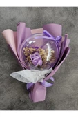 Düş Balonu MOR  Gül Hediyelik Kutulu Özel Gün Buketi Sevgililer Günü thumbnail 3