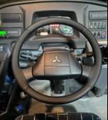 DİKİŞLİ DİREKSİYON KILIFI İTHAL SİYAH DERİ NOKTALI DERİ SİYAH DİKİŞLİ TEMSA PRESTİJ İÇİN thumbnail 1