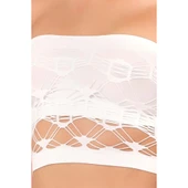 Beyaz Emay 4050 Double Örgü Straplez Korse thumbnail 5