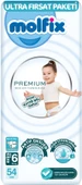 Molfix Premium Bebek Bezi Beden:6 (15+KG) Extra Large 108 Adet Ultra Fırsat Pk + 3 Adet Islak Mendil - 2