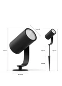 Philips Hue Lily White and Color Ambiance IP65 Dış Mekan Akıllı Spot Lambası thumbnail 5