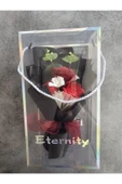 Okaliptuslu Eternity siyah Gül Hediyelik Kutulu Özel Gün Buketi Sevgililer Günü thumbnail 2